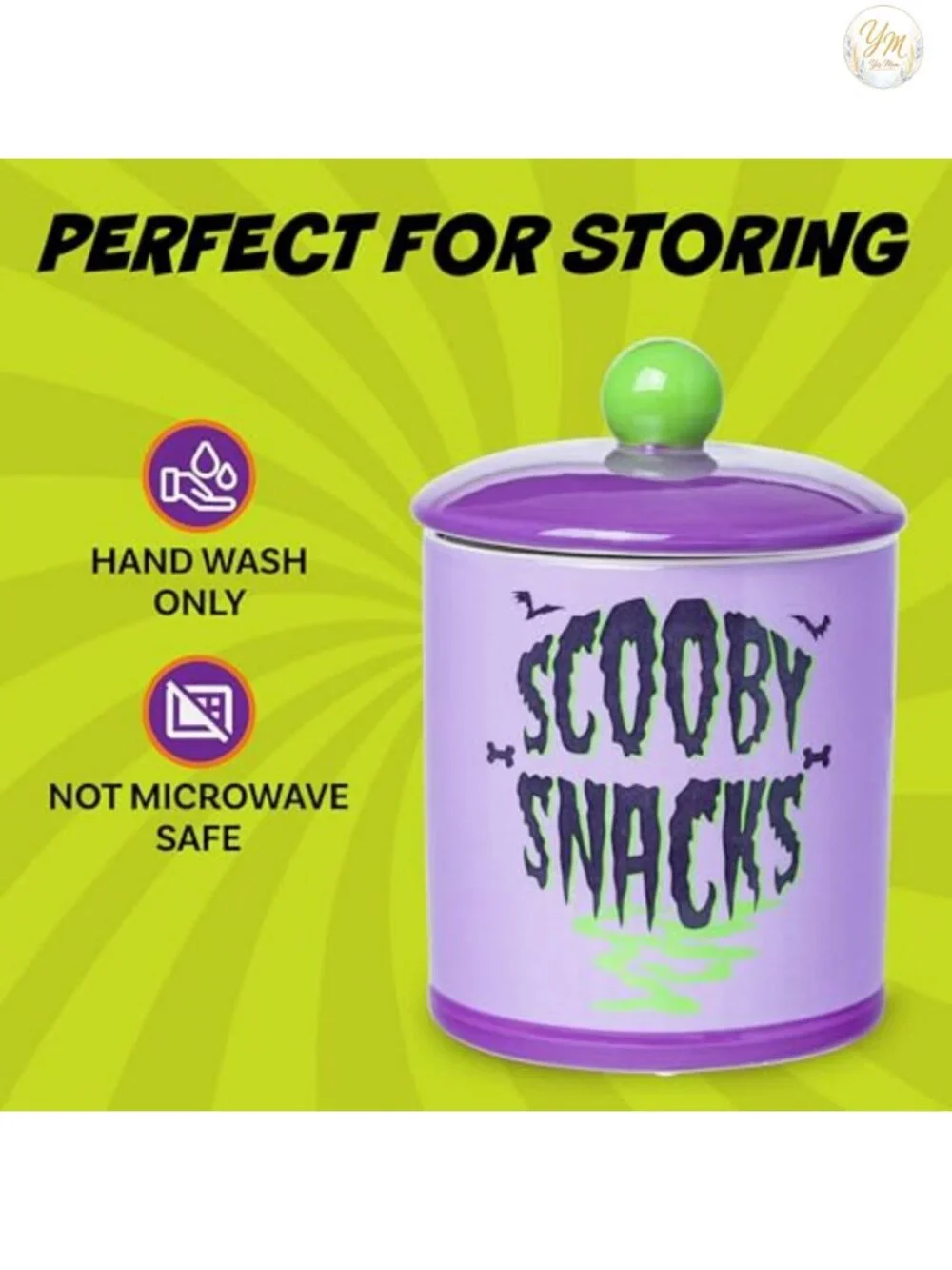 Scooby Doo Ceramic Cookie Snack Jar - 64oz Large